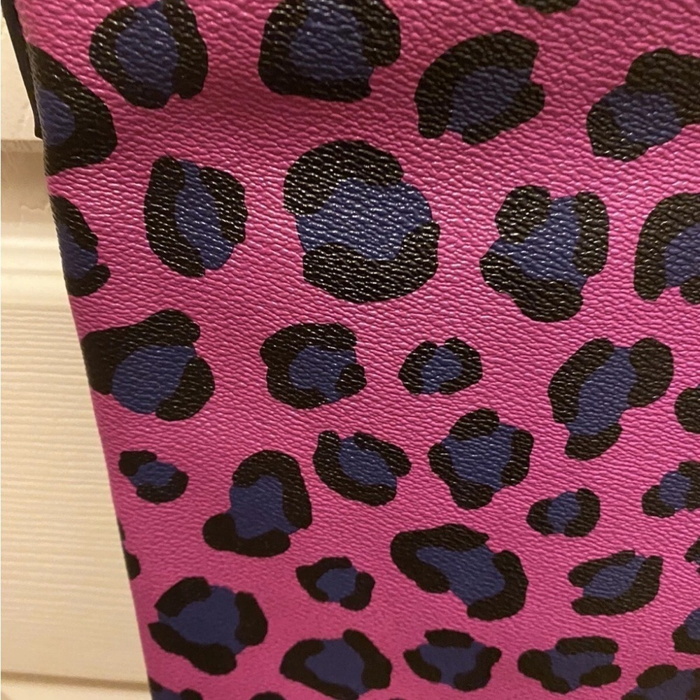 Vera Bradley Purple and Black Leopard Print Women's Crossbody Bag - Picture 12 of 15